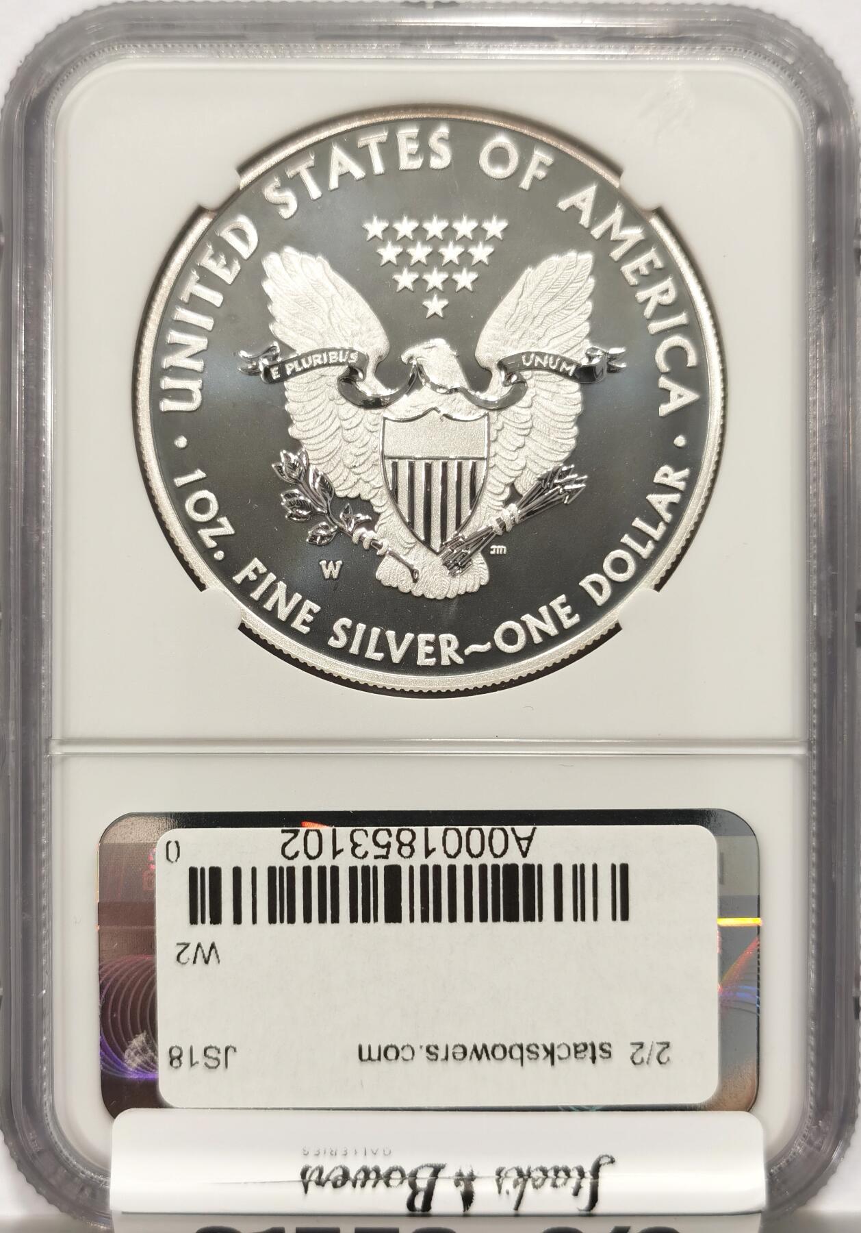 【麦稀奇收藏嘉年华】 博洋堂美国及美洲钱币专场拍卖②暨第127期（全场包邮） NGC SP70 美国2013年W版行走女神1美元鹰洋银币，西点造币厂，罕见SP满分，不是常见的精制