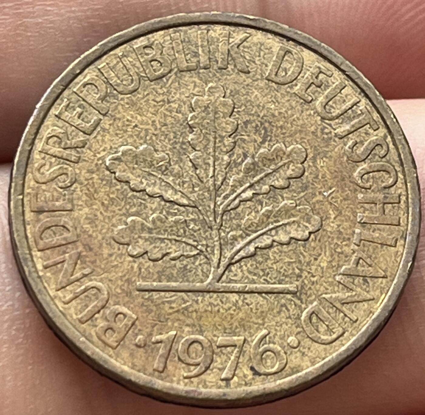神仙姐姐-中外币专场6 1976年 德国10芬尼