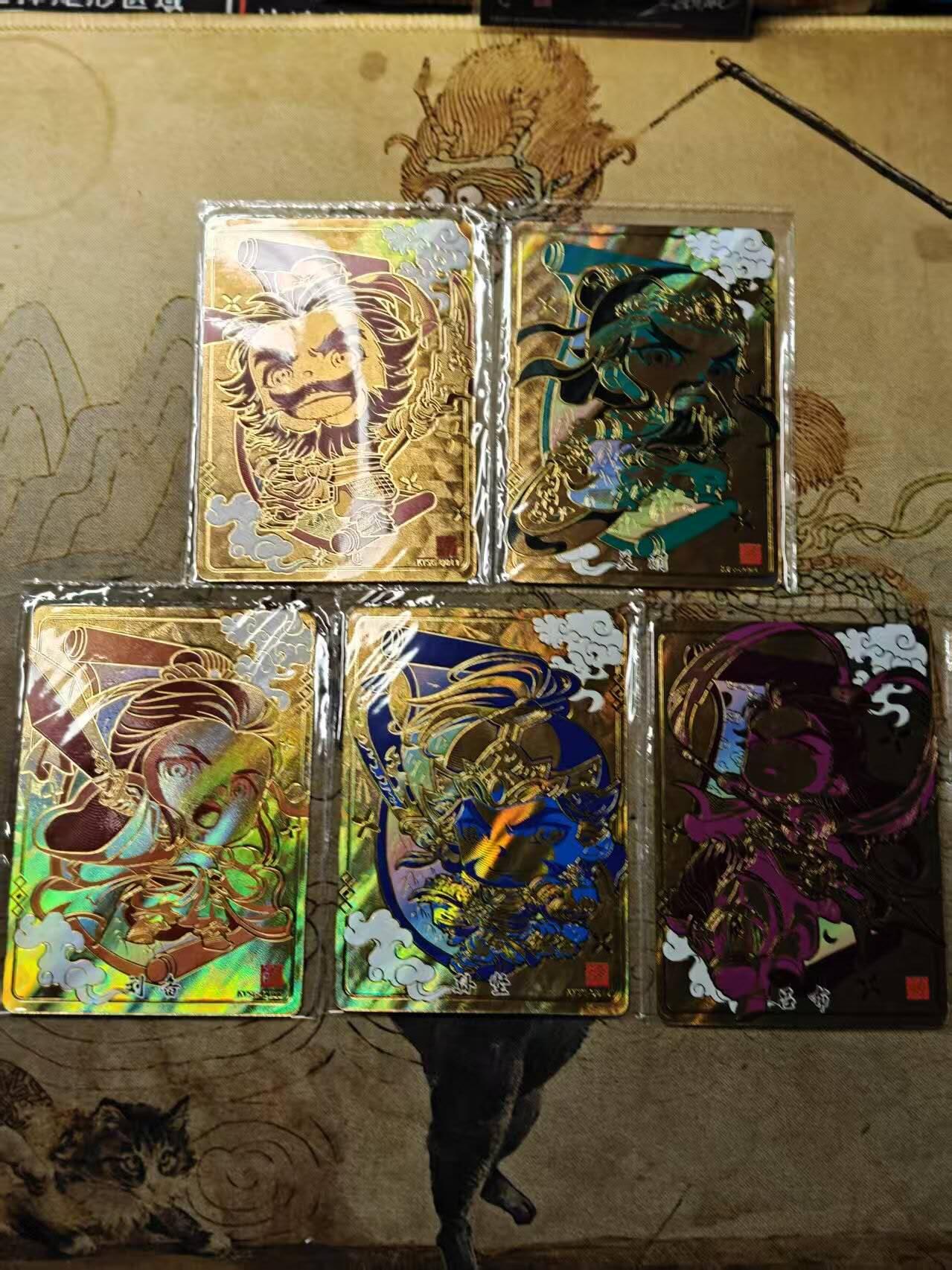 龙虎卡牌第42场 （无佣金，满120包邮，欢迎送拍） 【卡机原膜】5张 卡游 三国三元包 Q版 一套