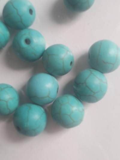 玉石 手串 手镯 手链专场 绿松石 12粒。