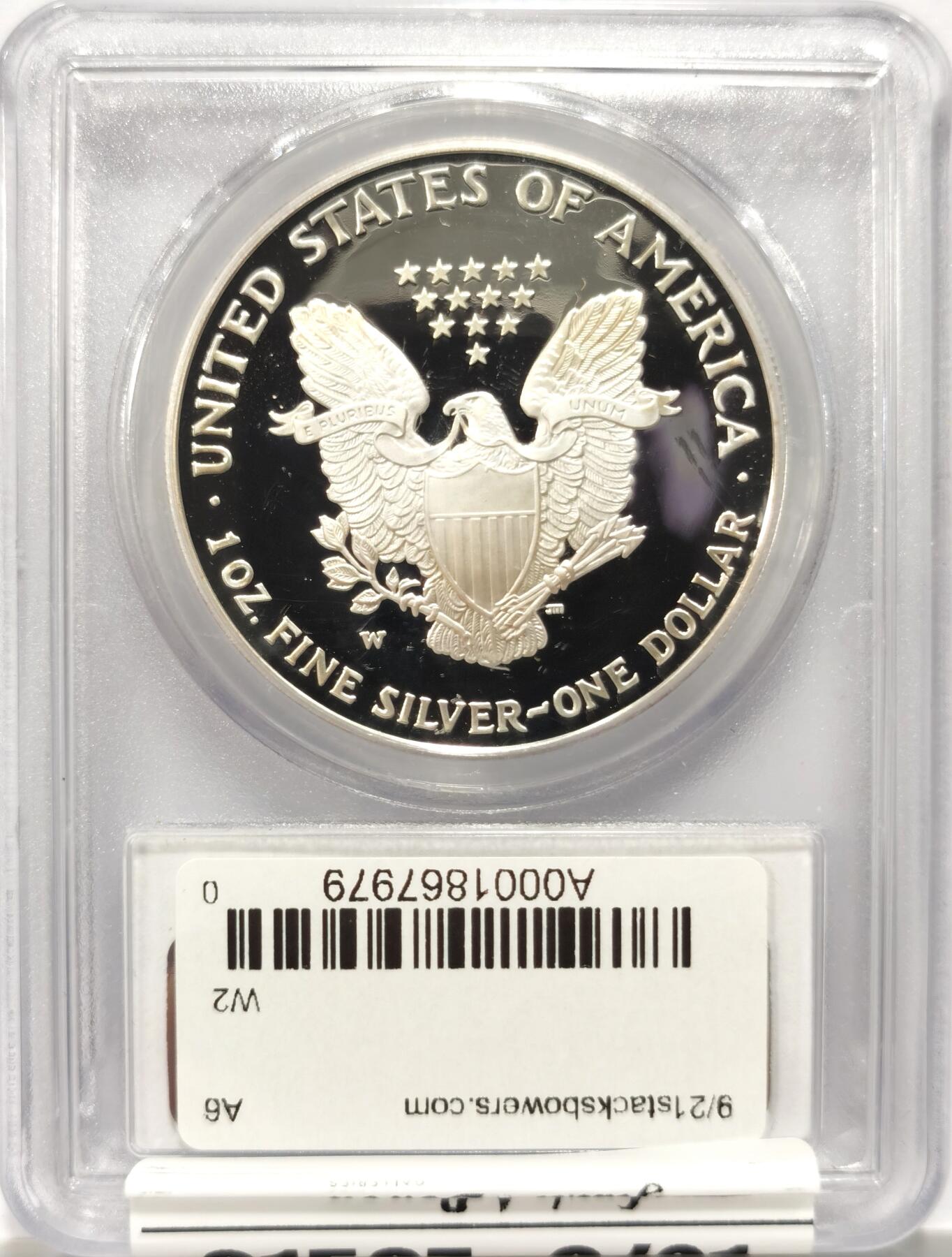 【麦稀奇收藏嘉年华】 博洋堂美国及美洲钱币专场拍卖②暨第127期（全场包邮） PCGS PR70DCAM 美国2006年W版行走女神1美元鹰洋精制银币，罕见70分满分精制币