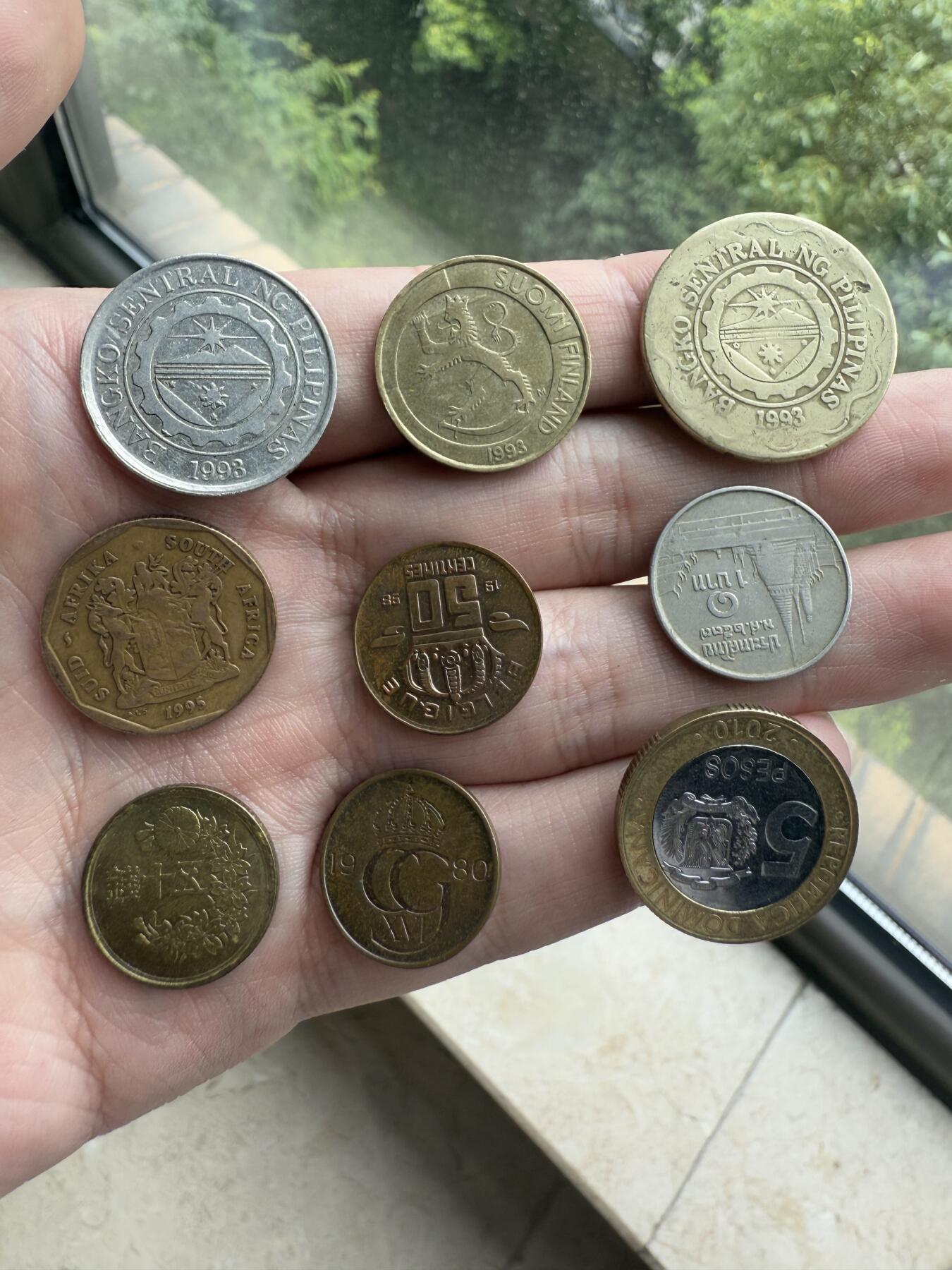 南宋泉阁俄币 外币 国币 专场第十二期【送拍无额外佣金】 各类外国钱币一组九枚 品相都还行