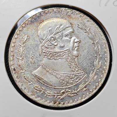 KK钱币收藏小铺 第301期 百期特拍3连拍第3场  周末发货 -  1965墨西哥1比索银币 好品