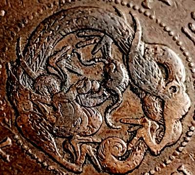 泉币菌-第41场-周末休闲福利场 - 传世温润 百年老铜币日本明治13年（1880）龙洋一钱铜币 
