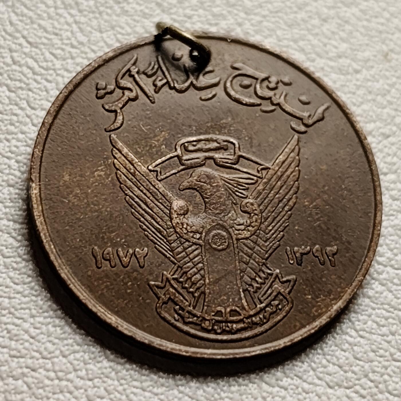泉币菌-第40场-各国老币福利场 鹰版 197X年5米利姆青铜币 吊坠 FAO粮农币 21.5毫米 3.32克