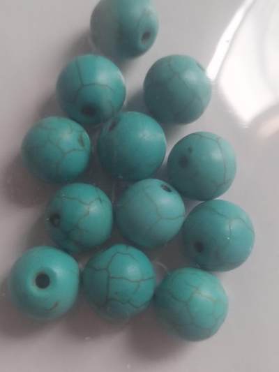 玉石 手串 手镯 手链专场 绿松石 12粒。