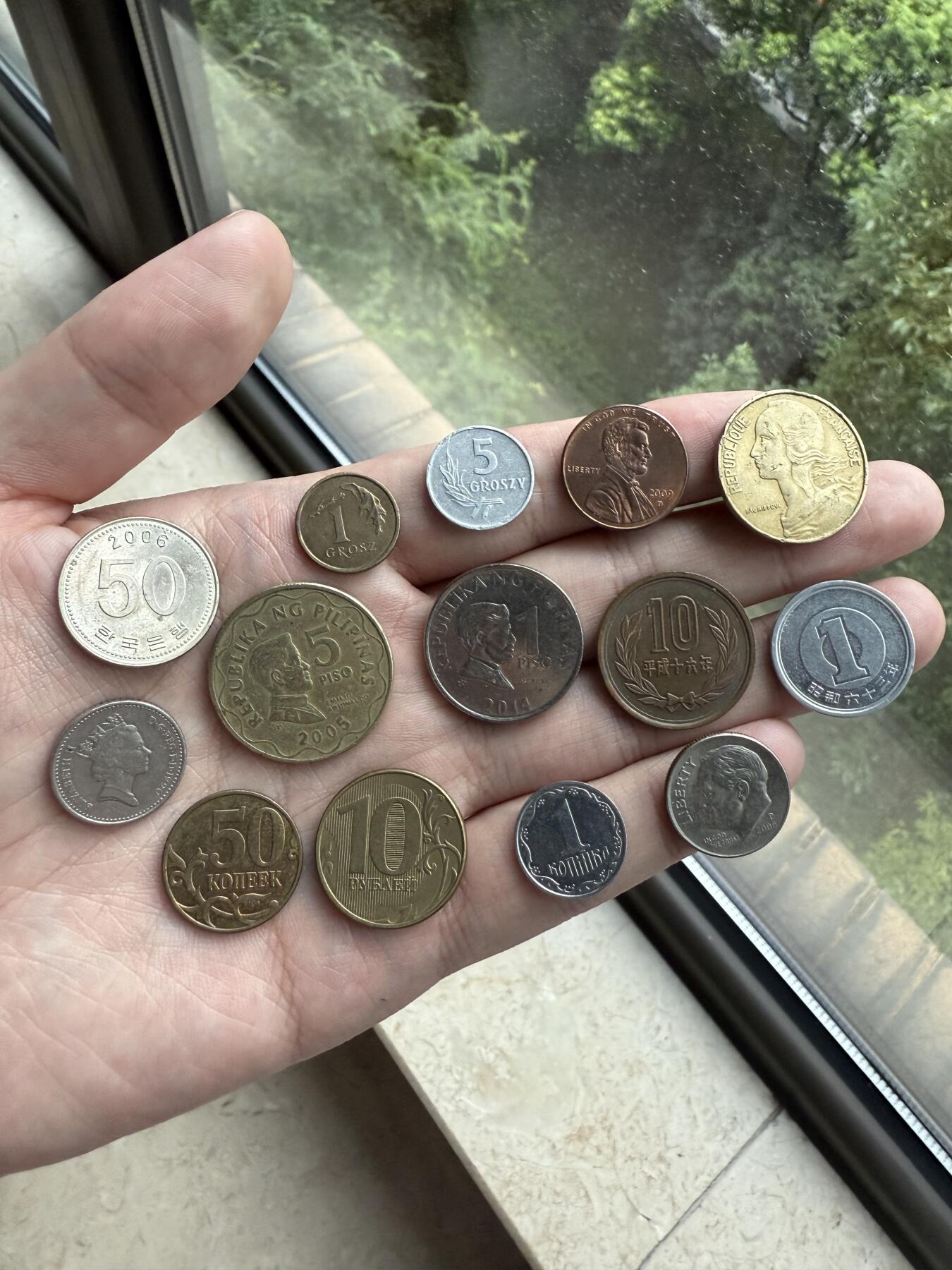 南宋泉阁俄币 外币 国币 专场第十二期【送拍无额外佣金】 各类外国钱币一组十四枚 品相都还行