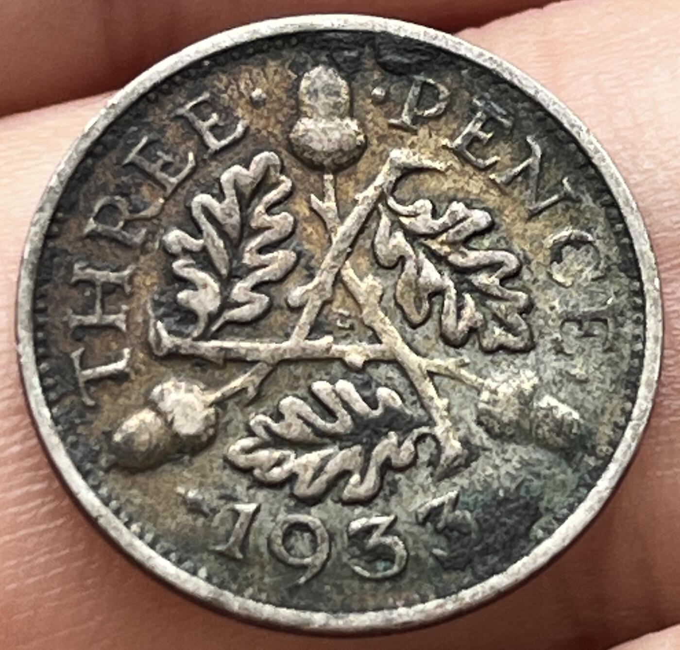 神仙姐姐-中外币专场6 1933年 英国3便士 银币