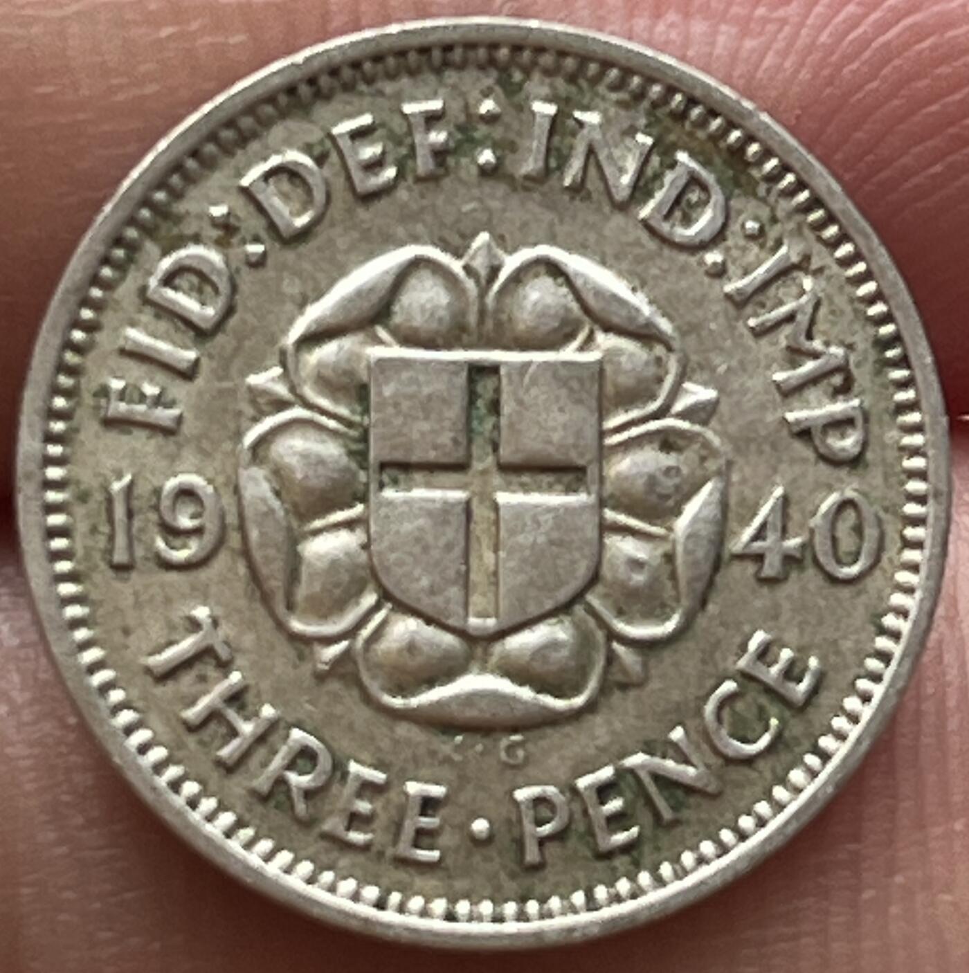 神仙姐姐-中外币专场6 1940年 英国3便士 银币