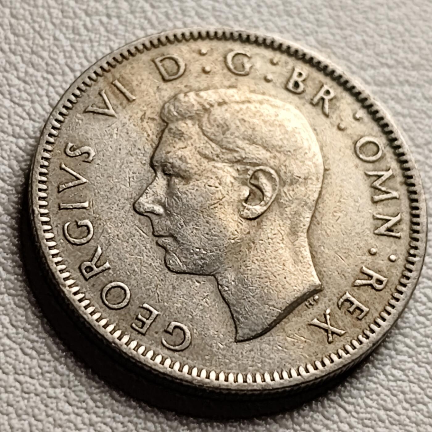 泉币菌-第40场-各国老币福利场 1949年 英国1先令狮子皇冠版 直径23.5mm 乔治六世国王