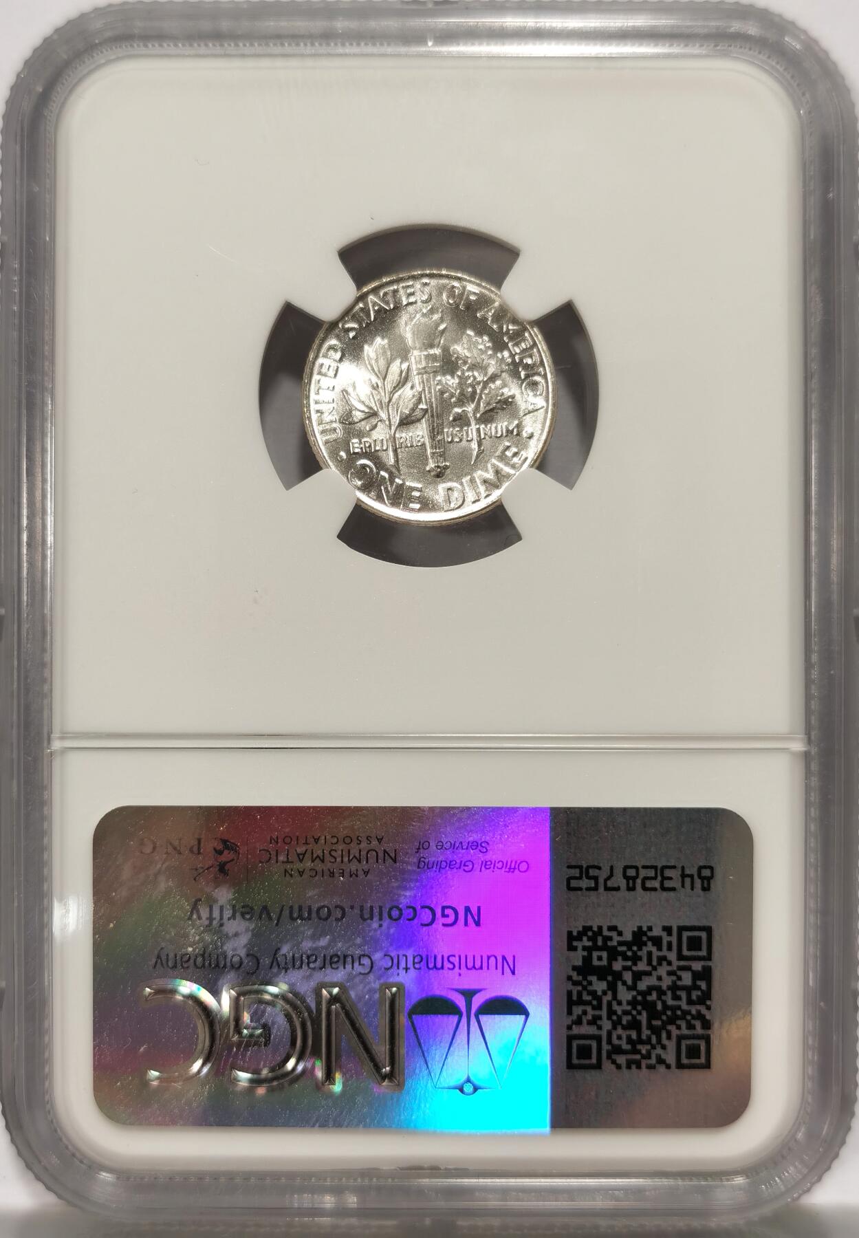 【麦稀奇收藏嘉年华】 博洋堂美国及美洲钱币专场拍卖②暨第127期（全场包邮） NGC MS67 美国1963年罗斯福10分银币