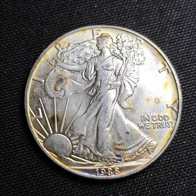 KK钱币收藏小铺 第301期 百期特拍3连拍第3场  周末发货 -  1988美国1盎司投资银币