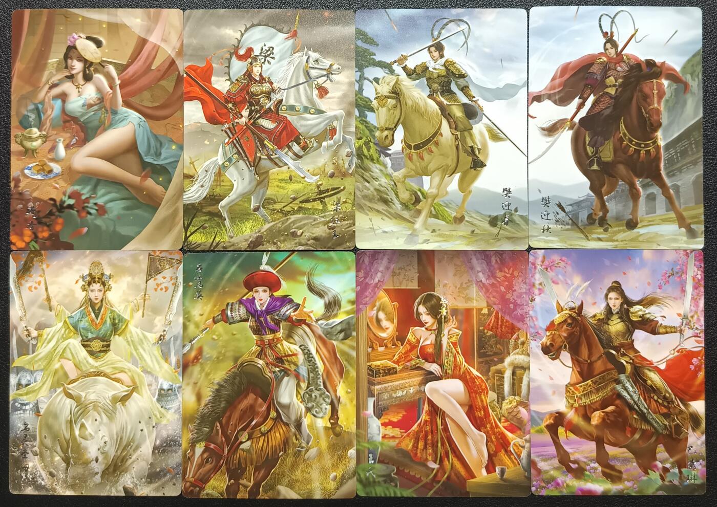 天玑星卡拍第九十八期《6.23 周一截拍》持续收拍收评中 满赠卡需备注 加我进群迎好礼 苍海承风文创 满江红 女角色普卡 八张
