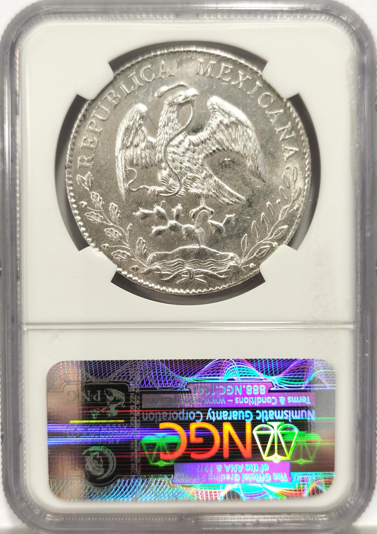 【麦稀奇收藏嘉年华】 博洋堂美国及美洲钱币专场拍卖②暨第127期（全场包邮） NGC MS64 墨西哥1893年AS ML版花边鹰洋，少见Alamos厂高分，收藏一步到位