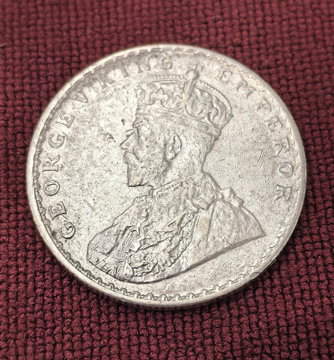 南宋泉阁俄币 外币 国币 专场第十二期【送拍无额外佣金】 英国 英属印度 1912年 乔治五世1卢比银币 11.7g 917银 通货好品