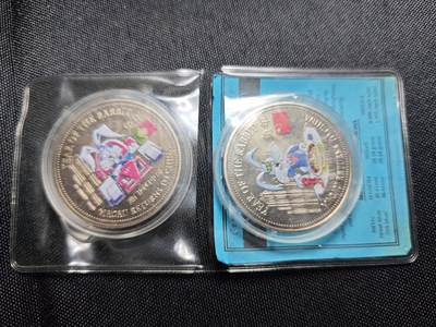 KK钱币收藏小铺 第301期 百期特拍3连拍第3场  周末发货 - 1999 澳门回归彩色纪念章2枚
