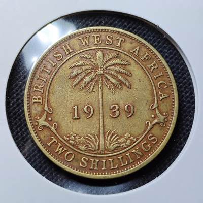 KK钱币收藏小铺 第301期 百期特拍3连拍第3场  周末发货 -  1939英属西非2先令铜币