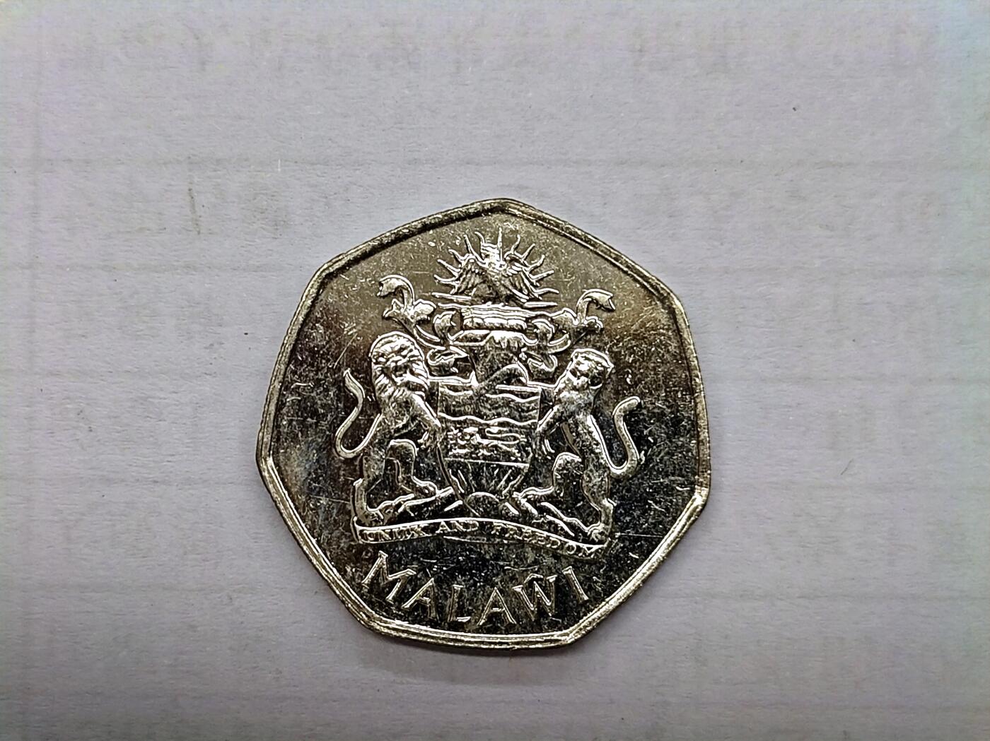 外国小硬币专场（涵盖硬币介绍） 马拉维Malawi 5 kwacha 「2015 5 kwacha」