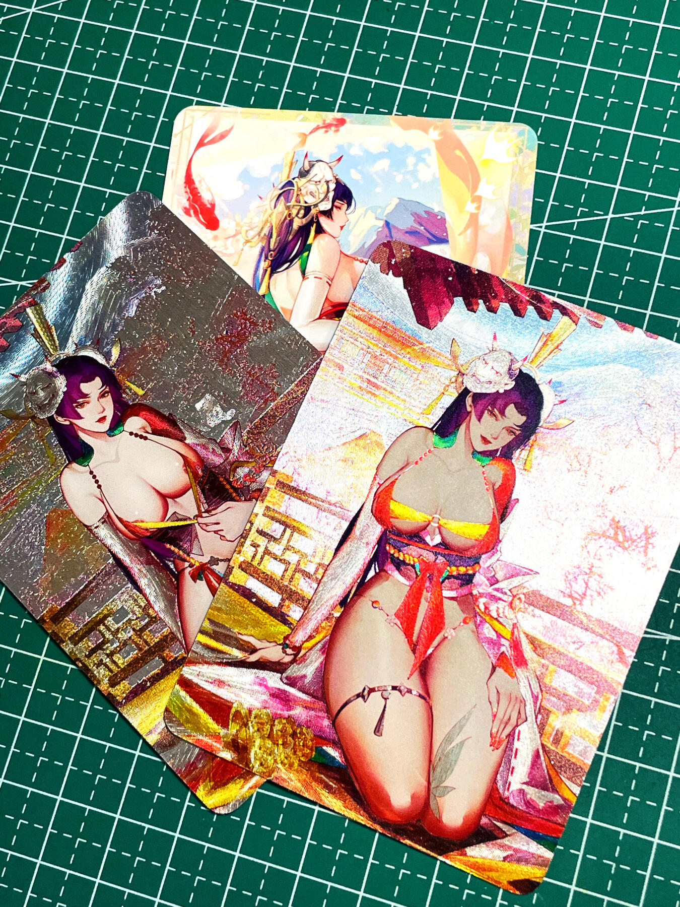 显眼宝19期 那些巅峰颜值 【绝品 仅拍一次】 卑弥呼  限定典藏  三姿势 三联 含艺术 粗闪工艺 63*88