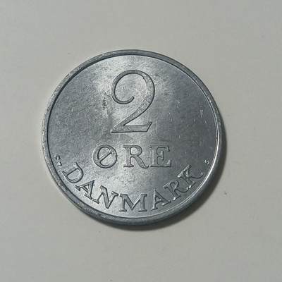 【游宝拍卖】乙巳蛇年46期 周五集拍 - 丹麦-2欧尔 1970年