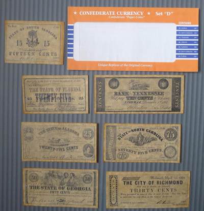 世界钱币章牌书籍专场拍卖11.01 美国早期纸币25张（复制品）