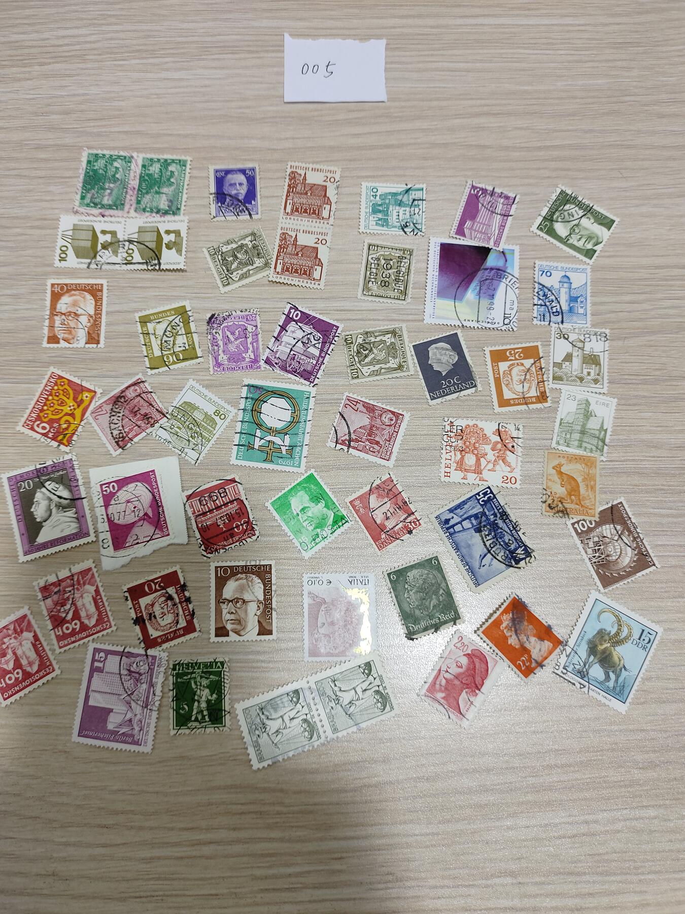 多国邮票200枚