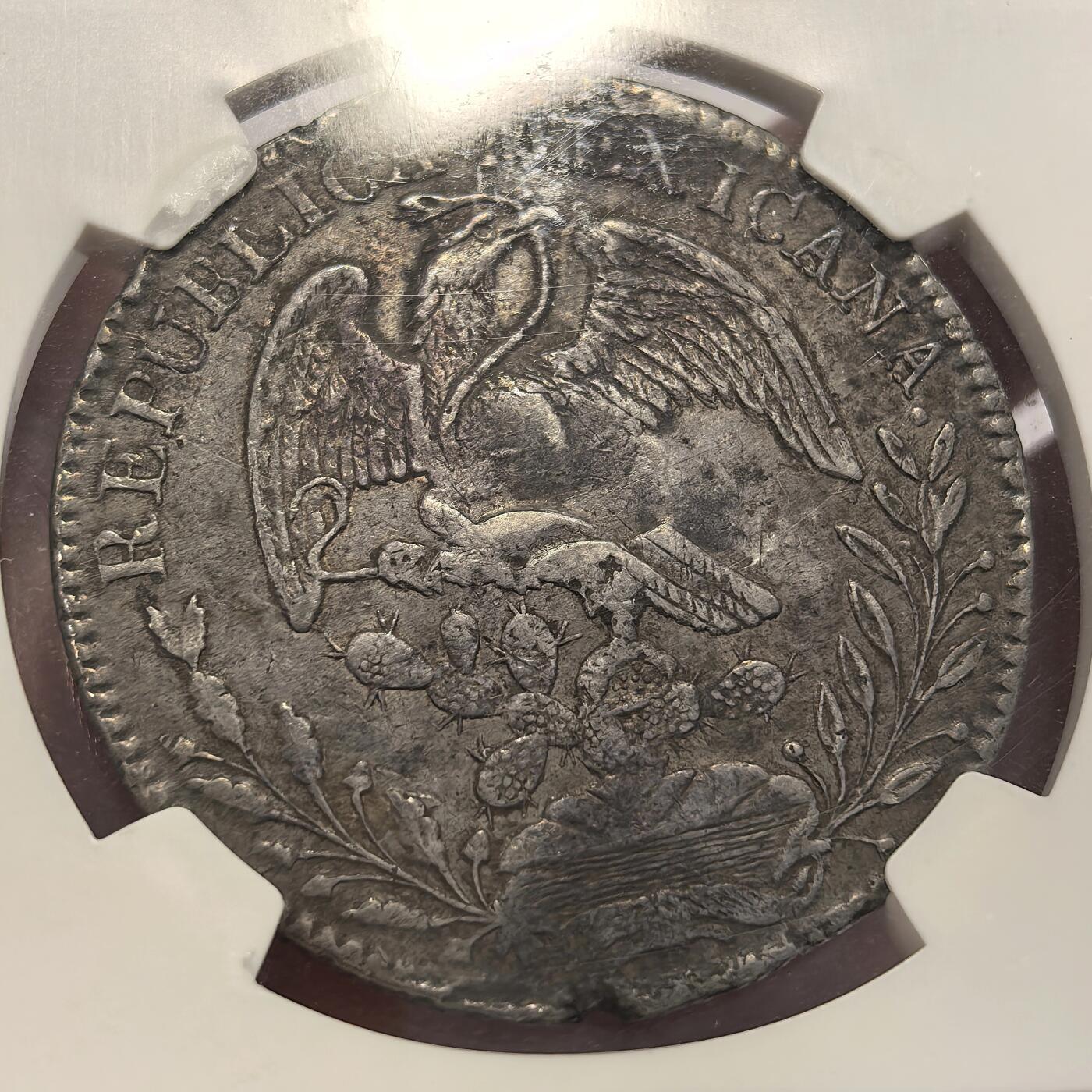 【麦稀奇收藏嘉年华】 博洋堂美国及美洲钱币专场拍卖②暨第127期（全场包邮） NGC VF 菲律宾1837年加盖墨西哥1831年DO RM版鹰洋，加盖Do厂非常少见，加盖大热门品种