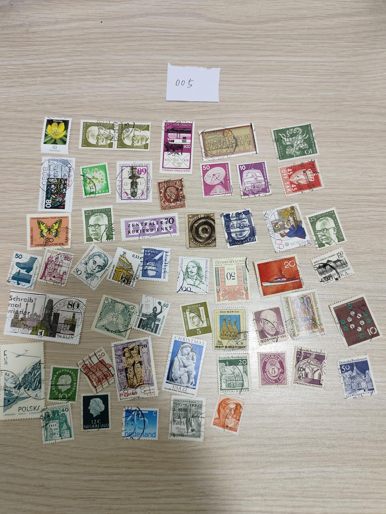 多国邮票200枚