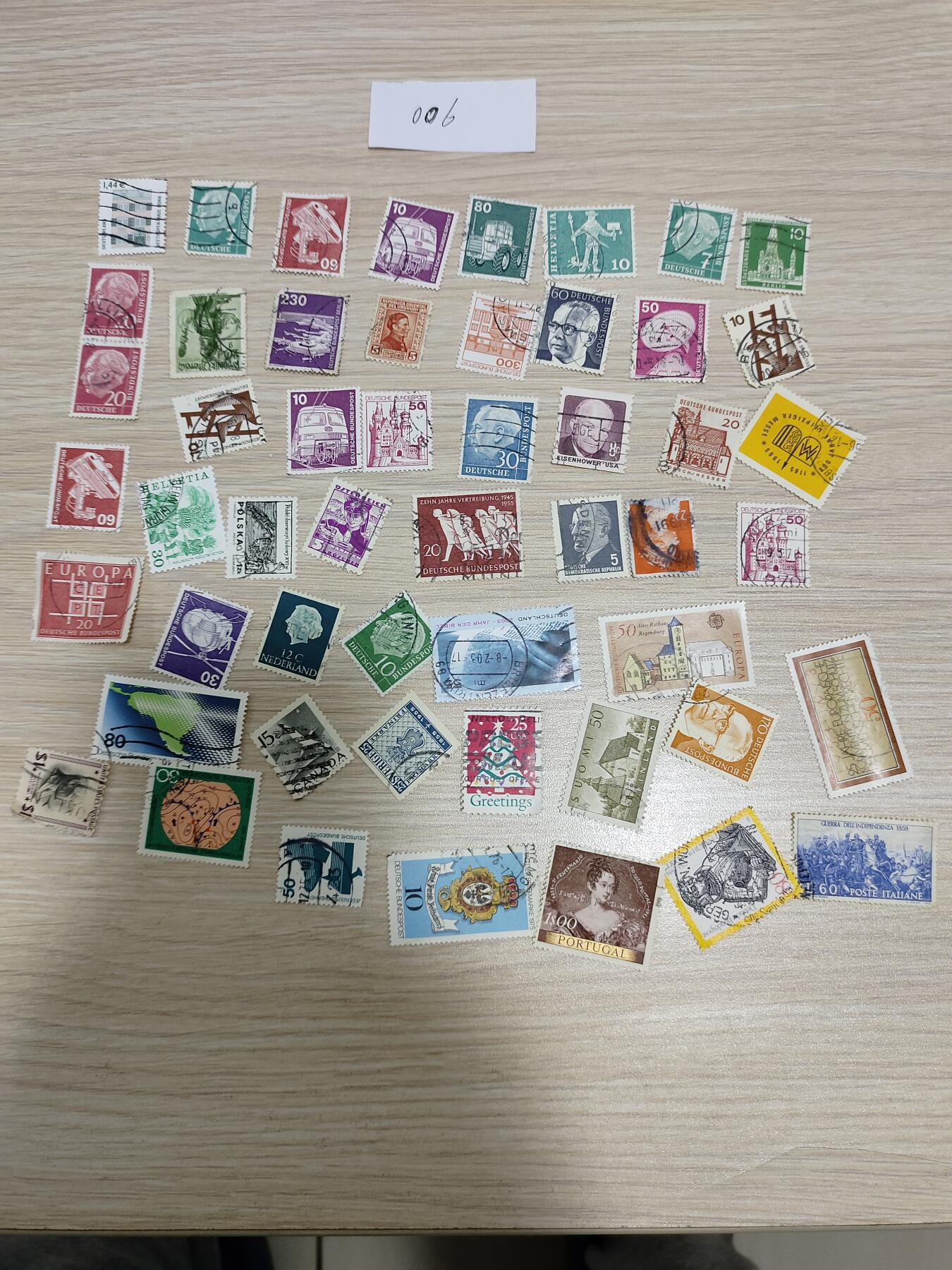 多国邮票200枚