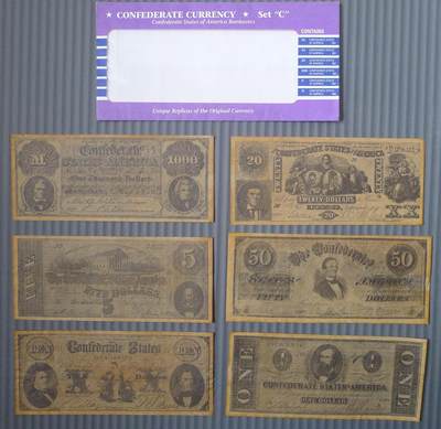 世界钱币章牌书籍专场拍卖11.01 美国早期纸币25张（复制品）