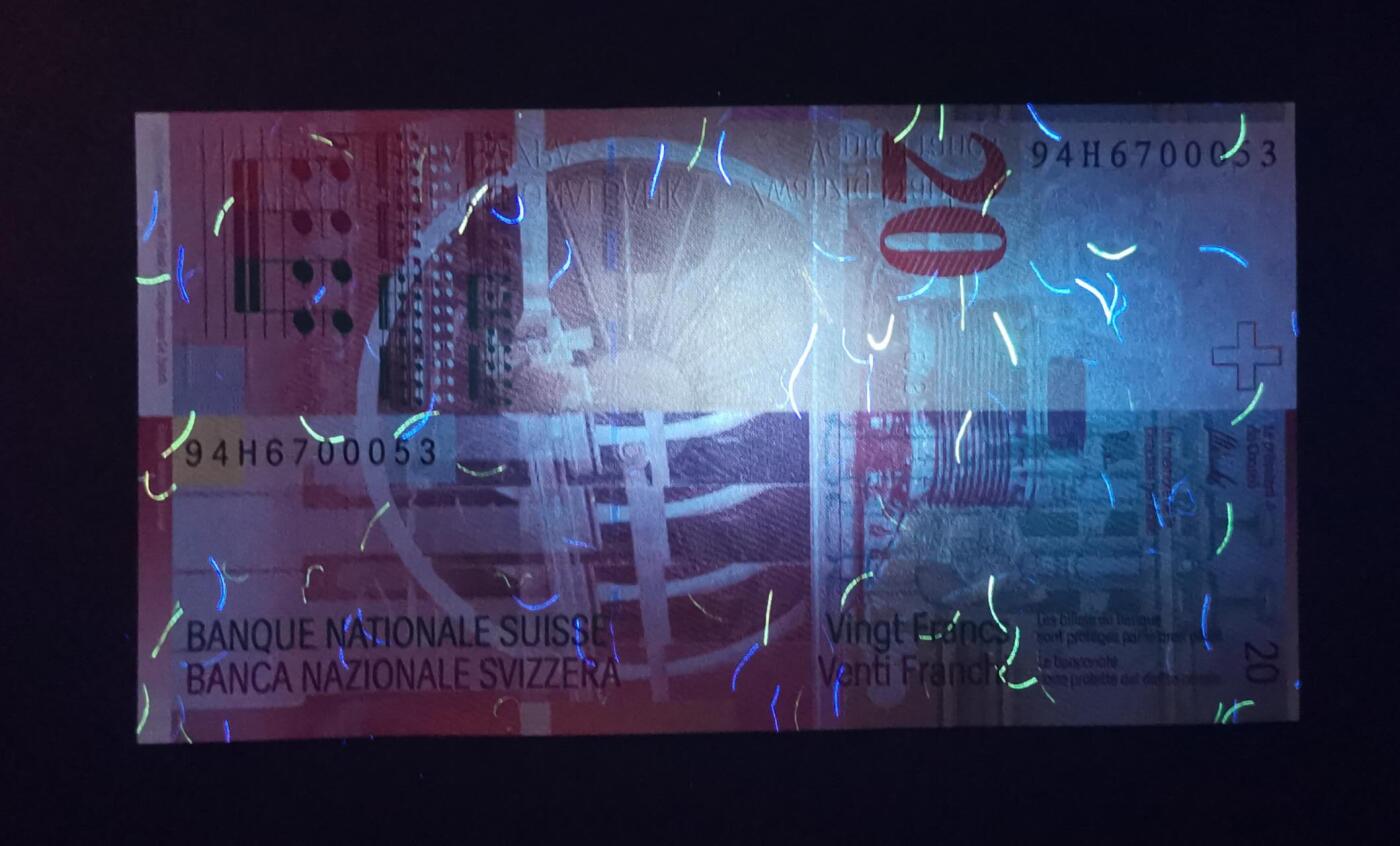 《艾美收藏》第201期-周日外币畅拍场 瑞士1994年初版首发年人像版20法郎UNC无4 94代表1994年，Pick-68a 音乐家阿瑟·奥涅格