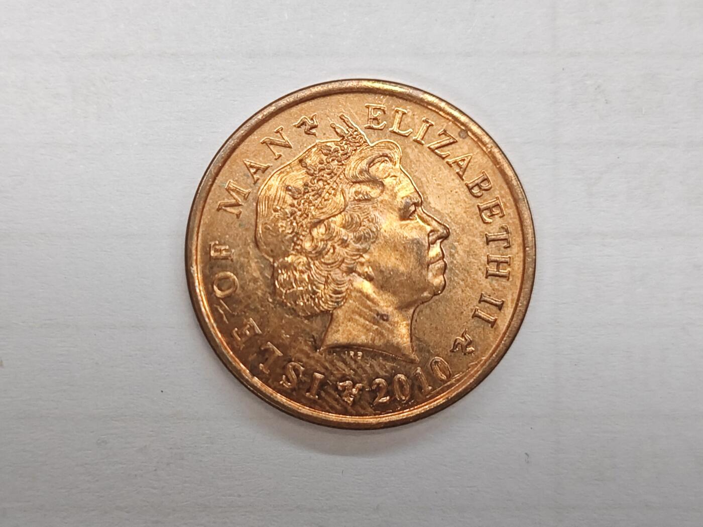 外国小硬币专场（涵盖硬币介绍） 马恩岛Isle of Man 1 penny 「2010 1 penny」