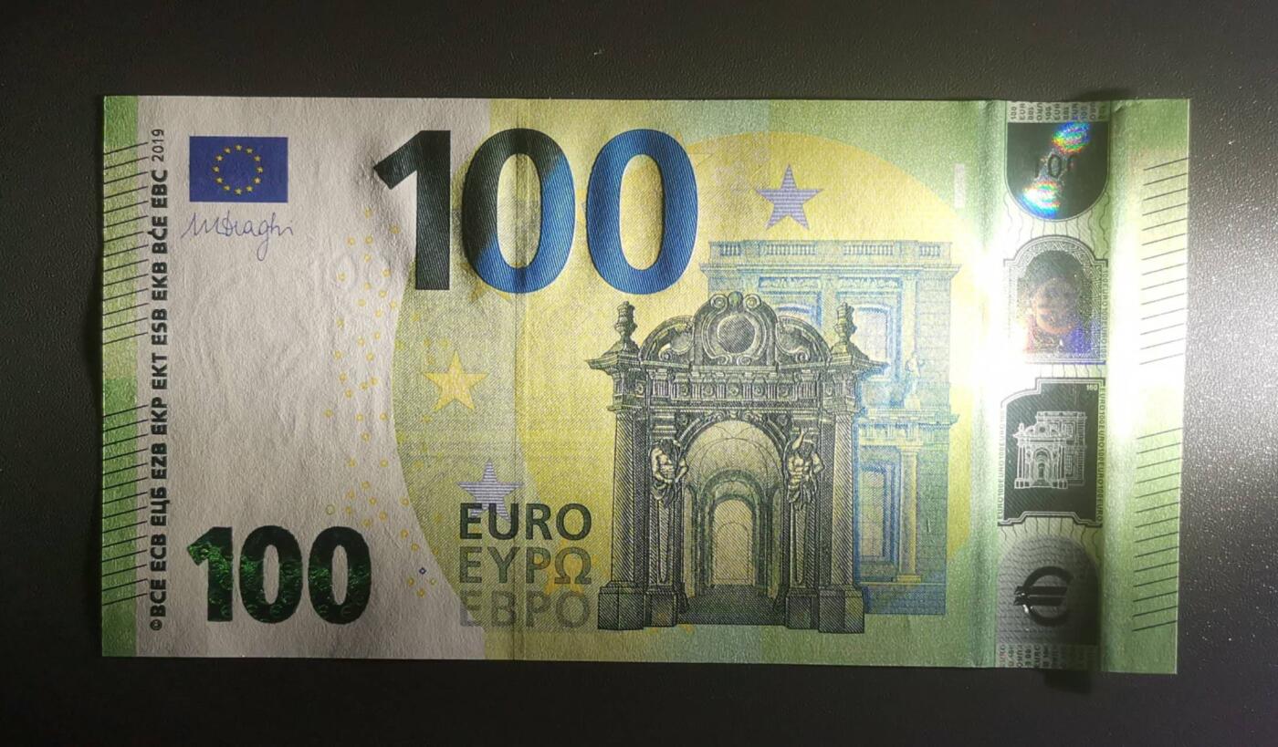 《艾美收藏》第201期-周日外币畅拍场 2019年三签100欧元UNC狮子号3333 法国版UD冠
