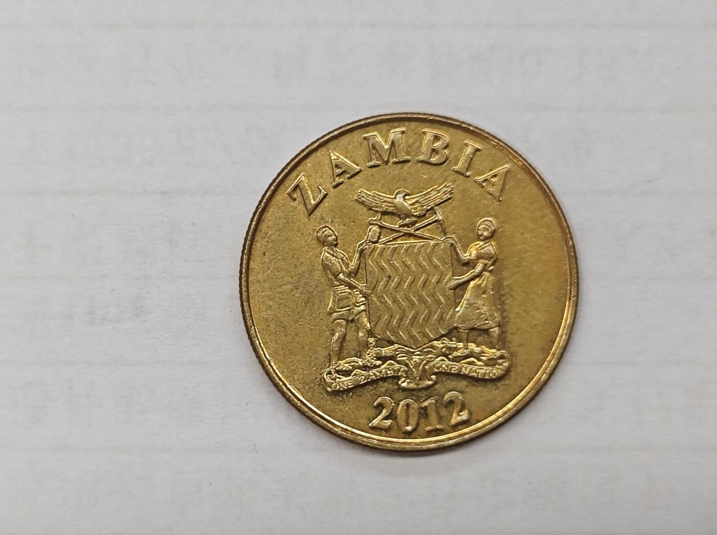 外国小硬币专场（涵盖硬币介绍） 赞比亚Zambia 50 ngwee 「2012 50 ngwee」