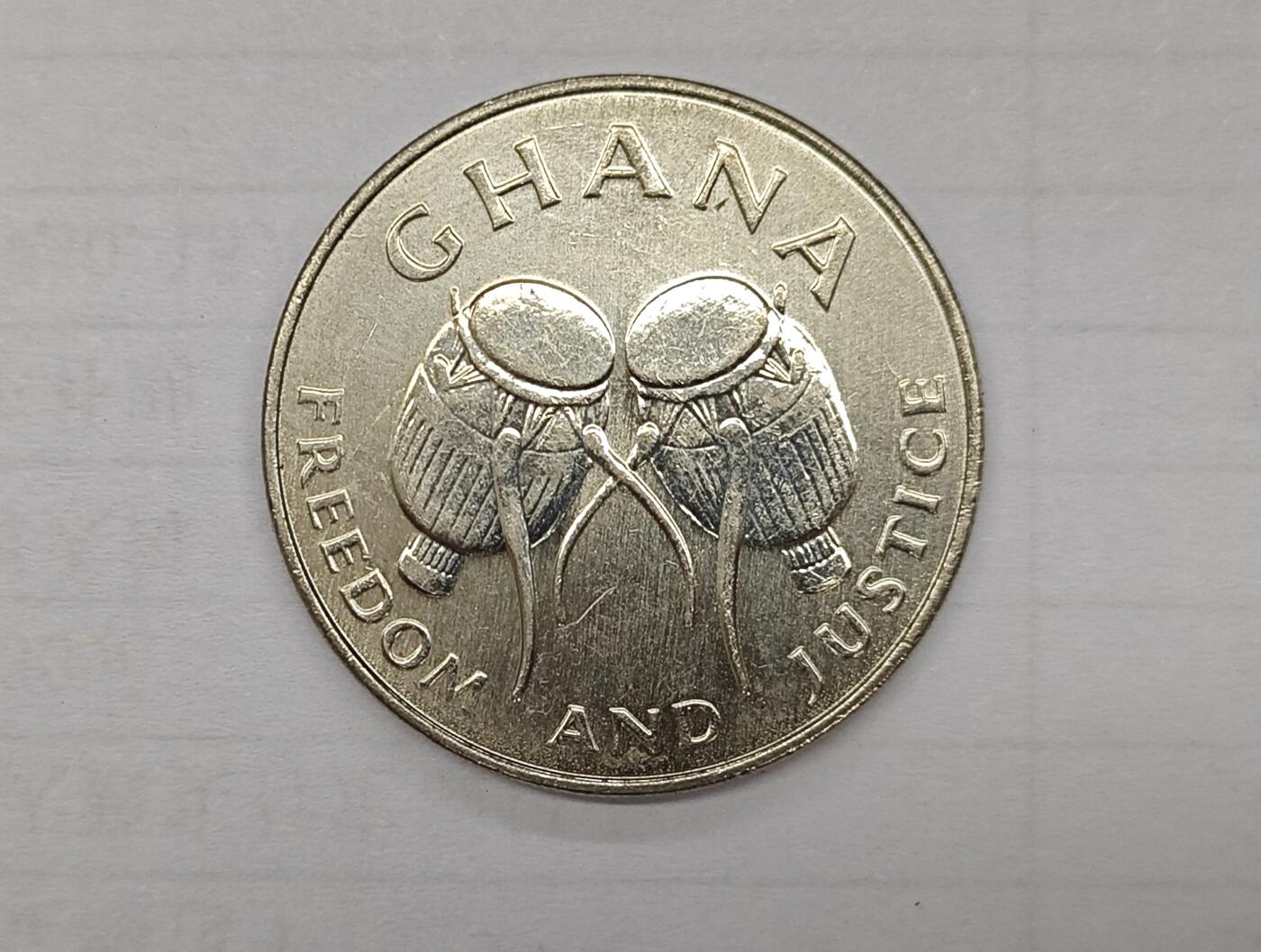 外国小硬币专场（涵盖硬币介绍） 加纳Ghana 50 cedis 「1991 50 cedis」