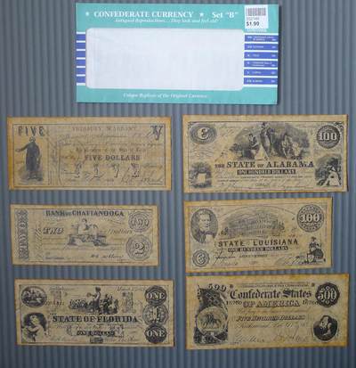 世界钱币章牌书籍专场拍卖11.01 美国早期纸币25张（复制品）