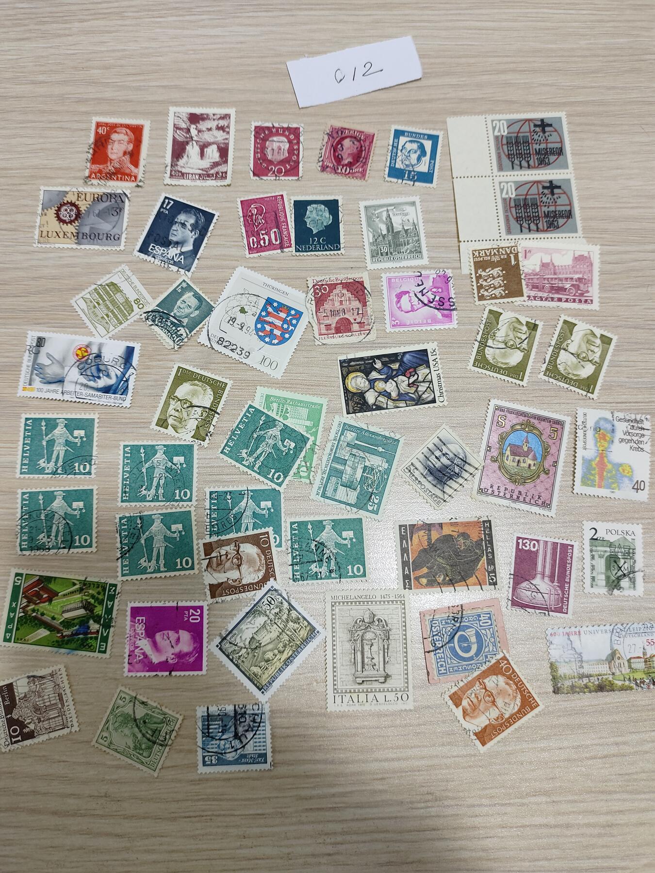 多国邮票200枚