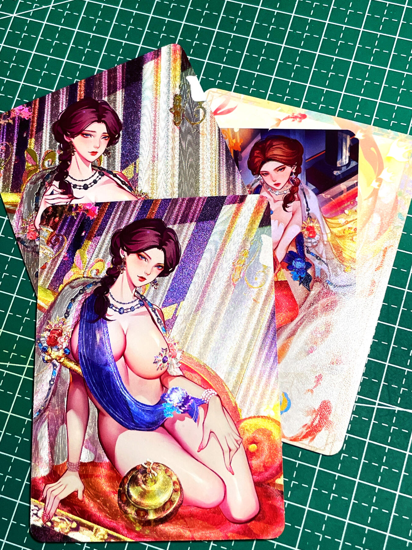 显眼宝19期 那些巅峰颜值 【绝品 仅拍一次】叶卡捷琳娜二世   限定典藏 三姿势 三联 含艺术 粗闪工艺 63*88