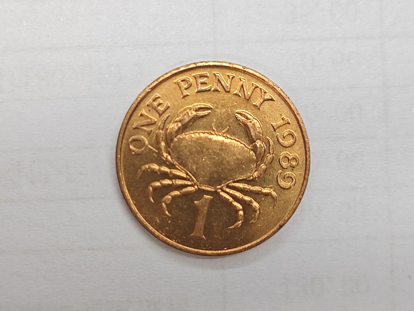 外国小硬币专场（涵盖硬币介绍） 跟西岛Guernsey 1 penny 「1989 1 penny」