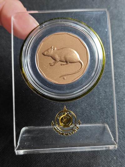 KK钱币收藏小铺 套币 好品/批量散币专场 周末发货 -  泰国造币厂生肖鼠 章 摆件 
