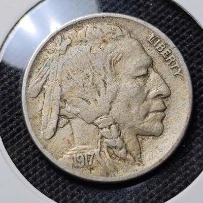 KK钱币收藏小铺 第301期 百期特拍3连拍第3场  周末发货 -  1917美国野牛镍币5分