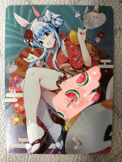 花开卡拍第27期（品控勿拍!!!收拍品，不寄存，运费5元，自制卡难免瑕疵，可能存在轻微撞角爆边等出厂瑕疵，品控介意勿拍！） - 猴哥 萌兔贺岁粗闪单卡