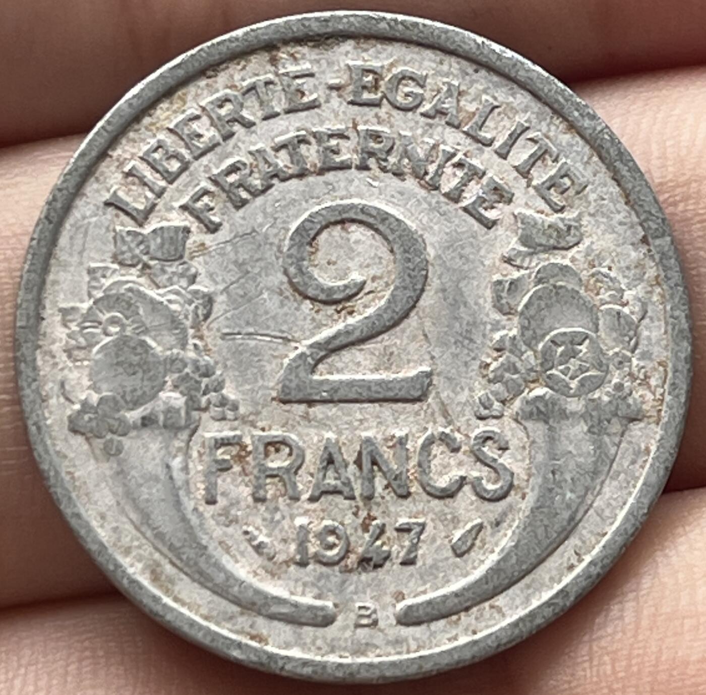 神仙姐姐-中外币专场7 1947年法国2法郎