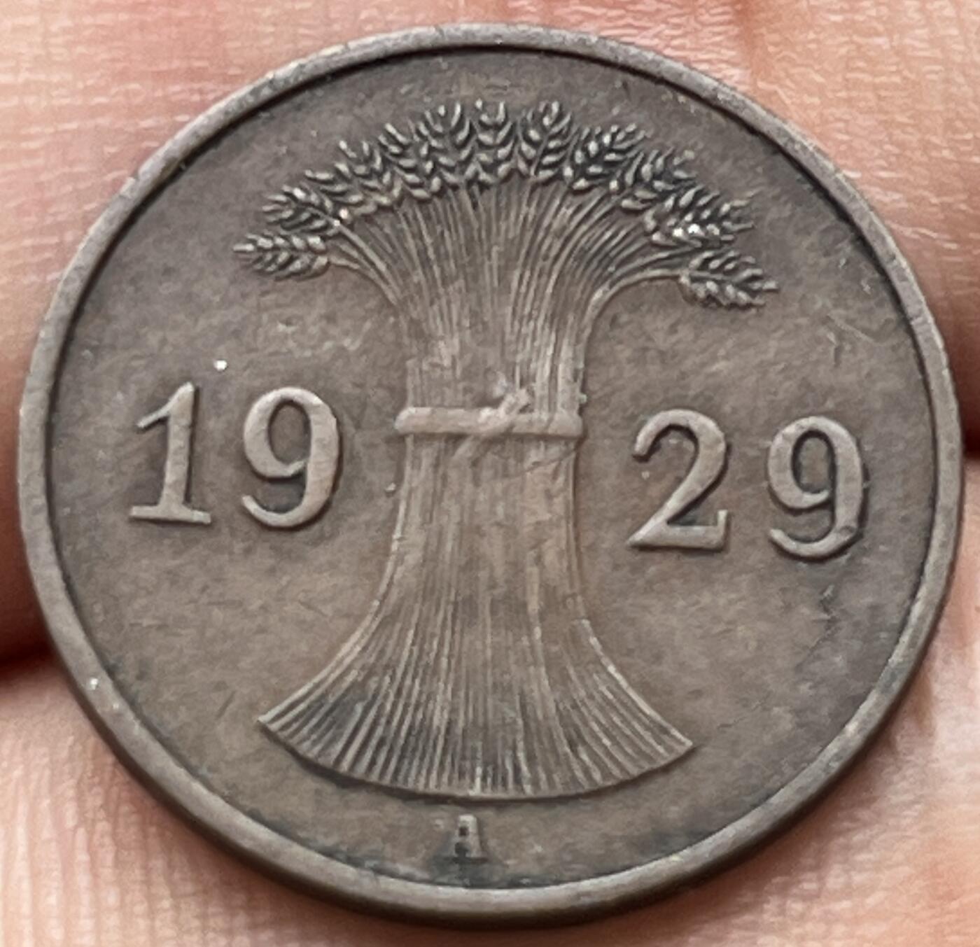神仙姐姐-中外币专场7 1929年德国1芬尼