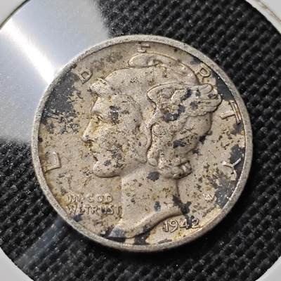 KK钱币收藏小铺 套币 好品/批量散币专场 周末发货 -  1942美国小飞人银币