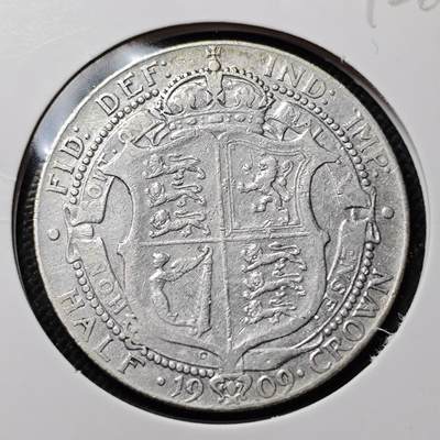 KK钱币收藏小铺 第301期 百期特拍3连拍第3场  周末发货 -  1909英国爱七半克朗银币