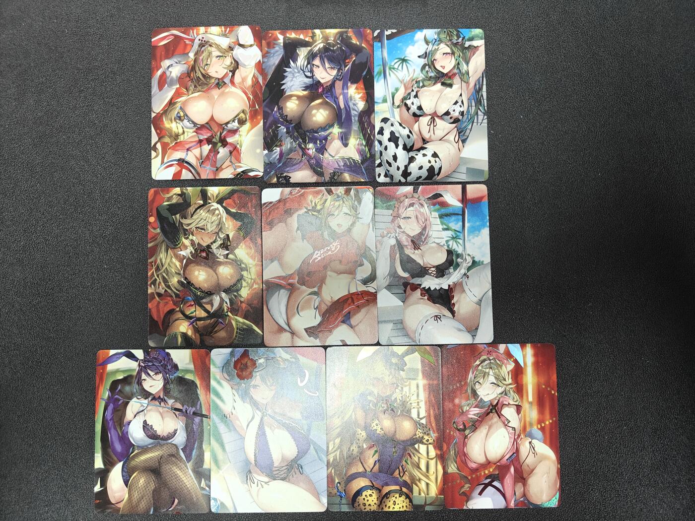 天玑星卡拍第九十八期《6.23 周一截拍》持续收拍收评中 满赠卡需备注 加我进群迎好礼 燎原卡牌 ACG动漫美女10张 彩闪 自制卡