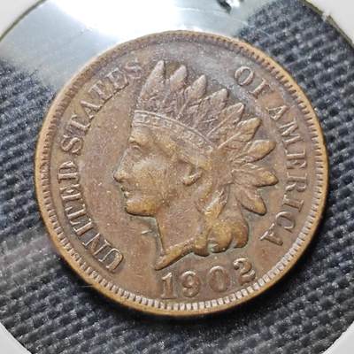 KK钱币收藏小铺 套币 好品/批量散币专场 周末发货 -  1902美国1分铜币