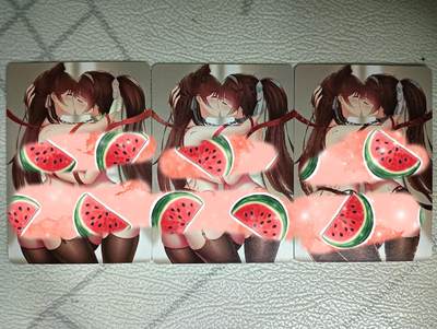 花开卡拍第27期（品控勿拍!!!收拍品，不寄存，运费5元，自制卡难免瑕疵，可能存在轻微撞角爆边等出厂瑕疵，品控介意勿拍！） - 鸡腿满赠卡 双马尾kiss 3工艺