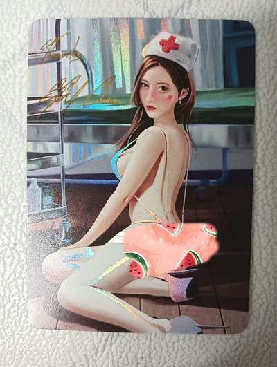 花开卡拍第27期（品控勿拍!!!收拍品，不寄存，运费5元，自制卡难免瑕疵，可能存在轻微撞角爆边等出厂瑕疵，品控介意勿拍！） - SGY满赠卡 烫金彩闪护士单卡